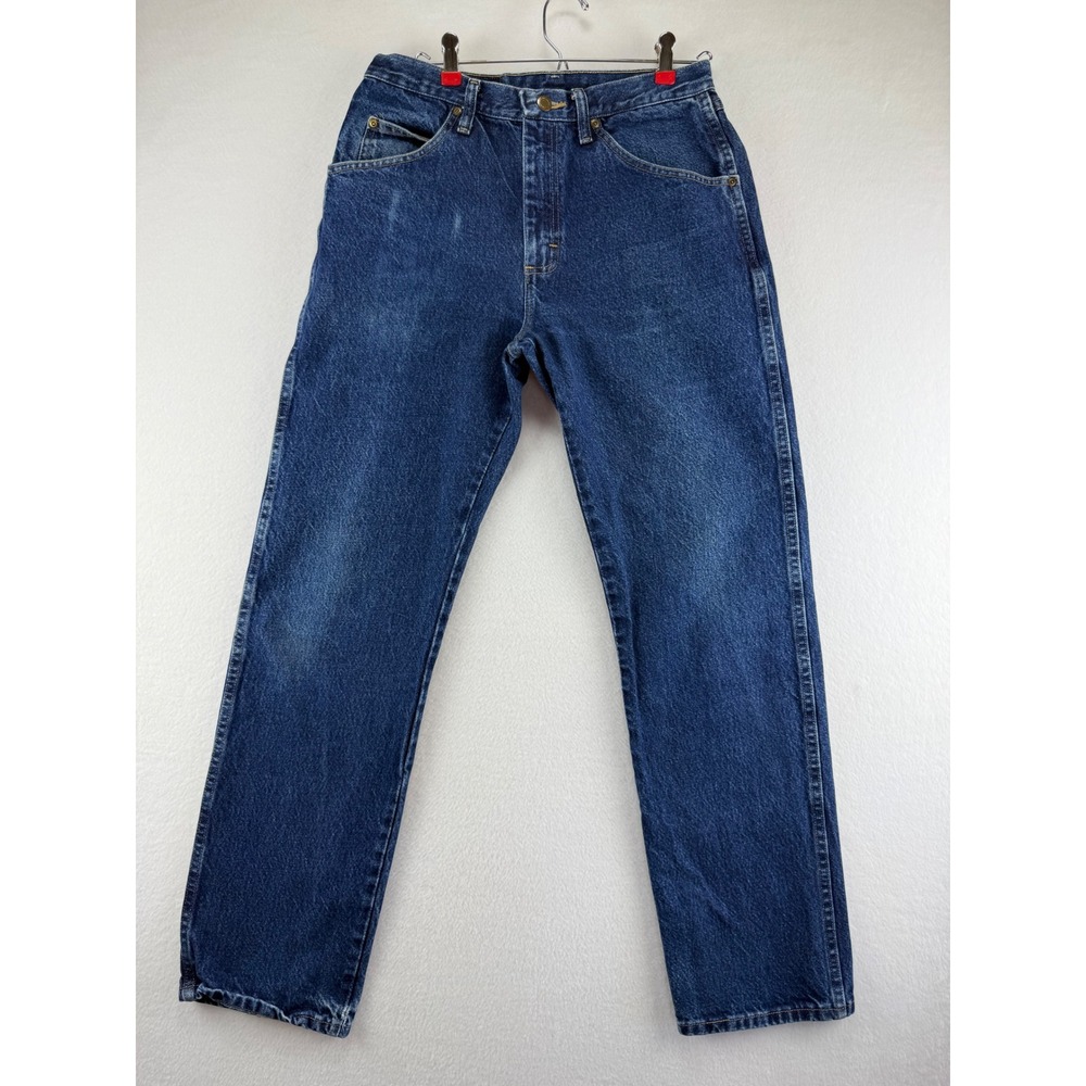 Wrangler‎ Hero Regular Fit Jeans Mens 33x32 Blue Cotton Denim Straight Leg